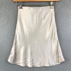 Babaton Satin Slip Skirt Womens 4 Shimmer Elastic Waist